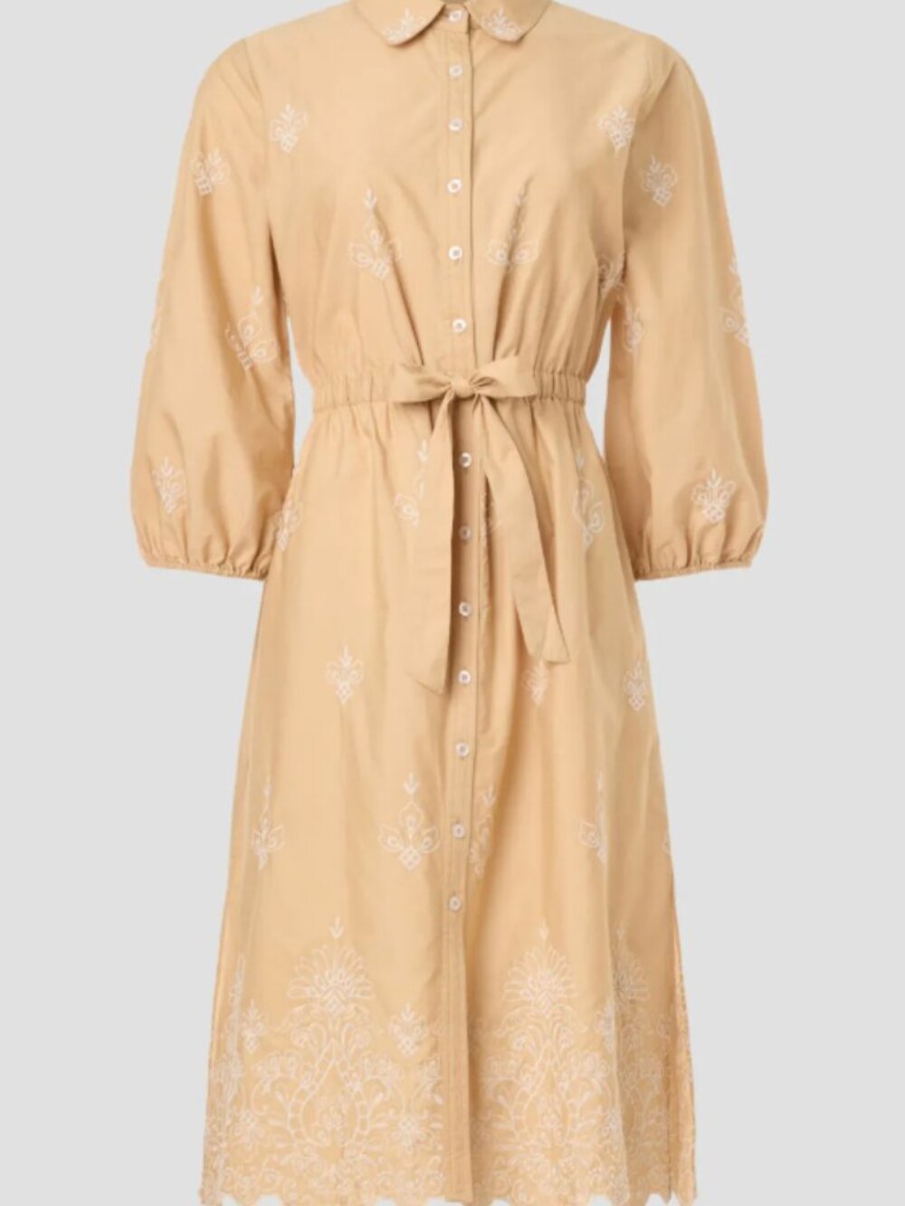 Shoshanna Francoise Shirt Dress in Tan